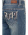 Image #4 - Shyanne Girls' Zig Zag Vertical Pocket Stretch Bootcut Jeans - Big, Blue, hi-res