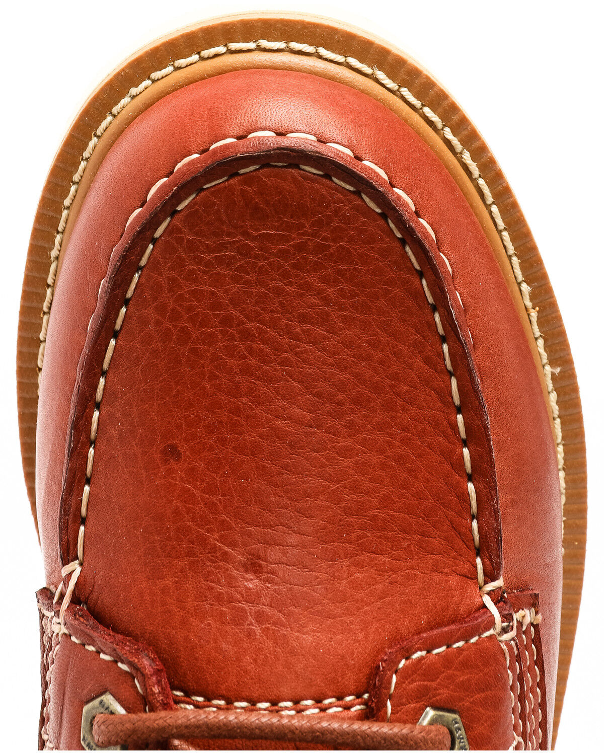 Image #6 - Hawx Men's 6" Grade Work Boots - Moc Toe, Red, hi-res