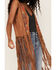 Image #3 - Fornia Women's Faux Suede Embroidered Fringe Vest, , hi-res