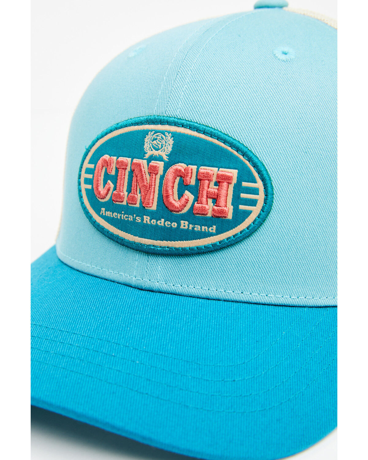 Image #2 - Cinch Women's Logo Patch Ball Cap, Blue, hi-res