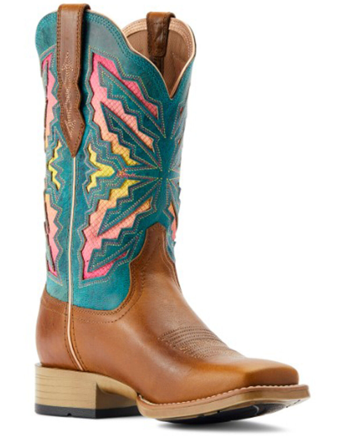 Image #1 - Ariat Women's Laney VentTEK™ 360° Western Boots - Broad Square Toe, Brown, hi-res