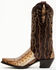 Image #3 - Dan Post Women's Karung Exotic Snake Western Boots - Snip Toe, Brown, hi-res
