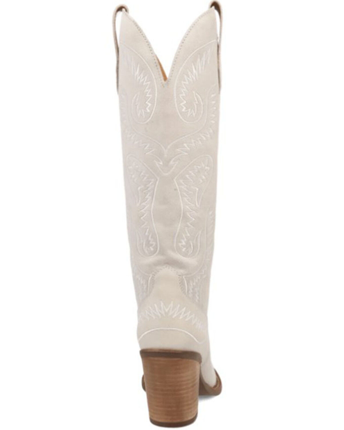 Image #5 - Dingo Women's Evita Suede Tall Western Boots - Snip Toe, White, hi-res