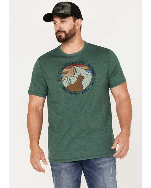 Brothers and Sons Men's Appalachian Trail National Park Graphic T-Shirt , Forest Green, hi-res
