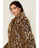 Image #2 - Shyanne Women's Leopard Print Faux Fur Jacket, Tan, hi-res