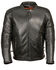 Image #1 - Milwaukee Leather Men's Side Lace Vented Scooter Jacket - 3X Tall, Black, hi-res