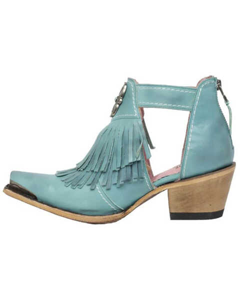 Junk Gypsy by Lane Women's Kiss Me At Midnight Fashion Booties - Snip Toe, Turquoise, hi-res