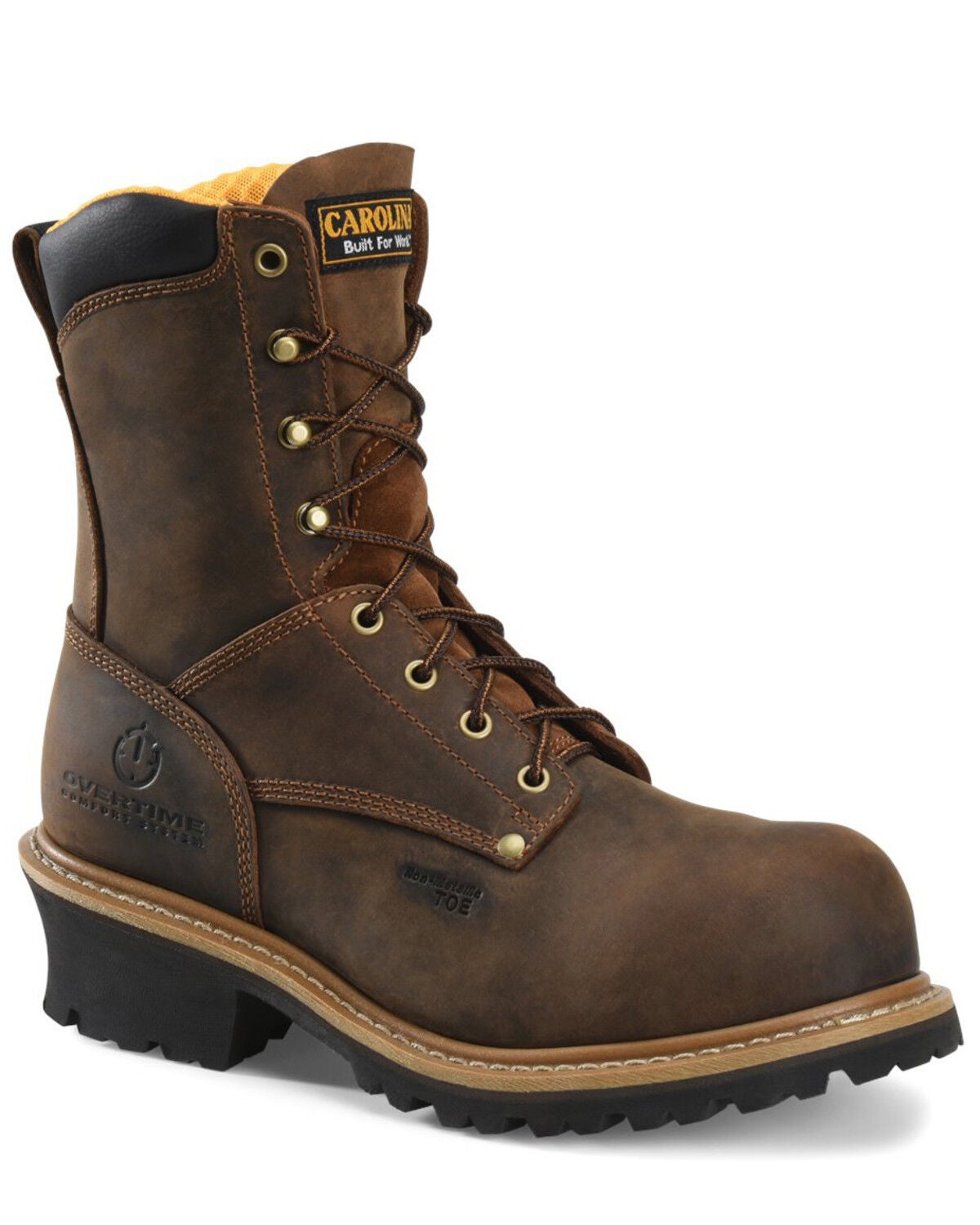 Carolina Men's Poplar Logger Boots - Composite Toe, Beige/khaki, hi-res