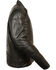 Image #2 - Milwaukee Leather Men's Black Longer Body Vented Jacket - Big 3X, Black, hi-res