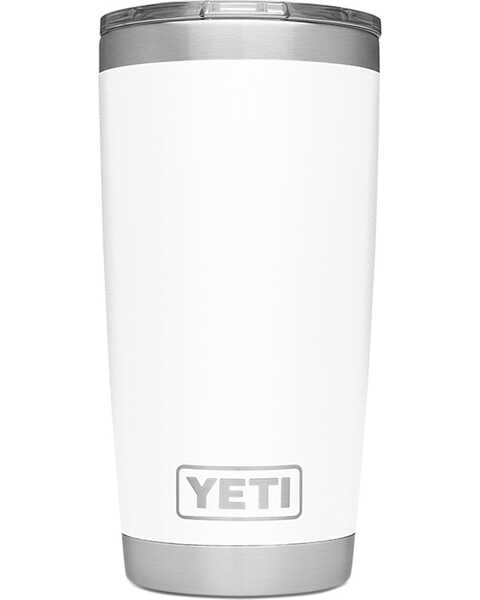 Custom Yeti Rambler 20 Oz Tumbler With Magslider Lid, White