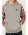 Image #3 - Hooey Boys' Printed Sleeve Hooded Sweatshirt, Grey, hi-res