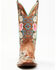 Image #4 - Macie Bean Women's Rose Garden Western Boots - Broad Square Toe, Honey, hi-res