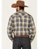 Ariat Men's Moss Alhambra Retro Plaid Print Long Sleeve Snap Western Shirt , Green, hi-res