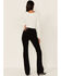 Image #4 - Idyllwind Women's Velvet Touch High Rise Bootcut Brushed Denim Jeans, Black, hi-res