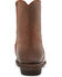 Image #5 - Frye Men's Austin Inside Zip Ankle Boots - Round Toe, Brown, hi-res