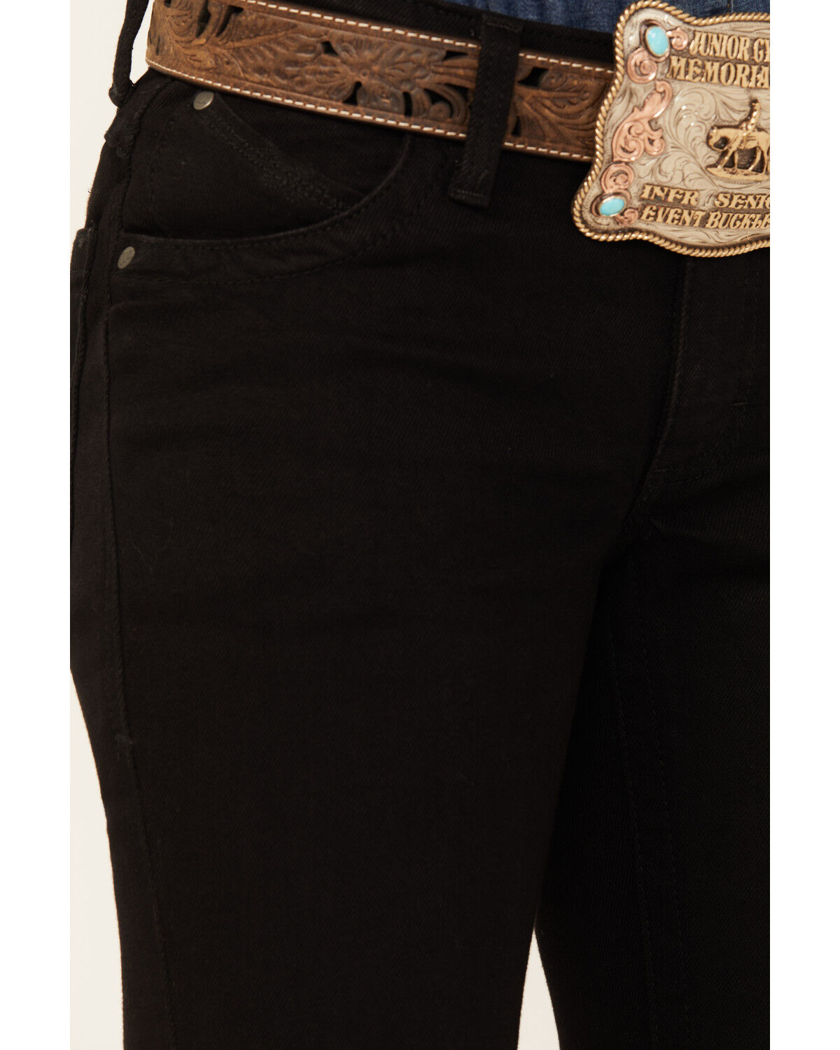 Image #2 - Wrangler Women's Willow Mid Rise Bootcut Ultimate Riding Jeans, Black, hi-res