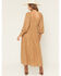 Image #4 - Listicle Women's Lace Long Sleeve Midi Dress, Caramel, hi-res