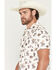 Image #2 - Rock & Roll Denim Men's Conversational Print Short Sleeve Stretch Polo, Natural, hi-res