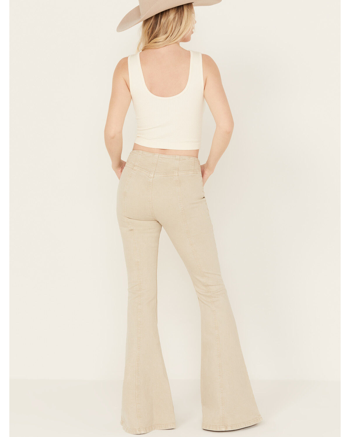Image #3 - Shyanne Women's Moonstruck High Rise Pull On Super Flare Jeans, Grey, hi-res
