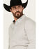 Image #2 - Cody James Men's Stirling Geo Print Long Sleeve Button-Down Stretch Western Shirt, White, hi-res