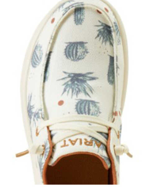 Image #4 - Ariat Women's Hilo Sendero Cactus Print Casual Shoes - Moc Toe , Tan, hi-res