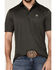 Image #3 - RANK 45® Men's Ace High Solid Short Sleeve Polo Shirt, Black, hi-res