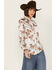 Image #1 - Rock & Roll Denim Women's Horse Satin Long Sleeve Snap Western Shirt , Natural, hi-res