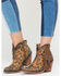 Liberty Black Women's Chita Miel Fringe Booties - Medium Toe, Cheetah, hi-res