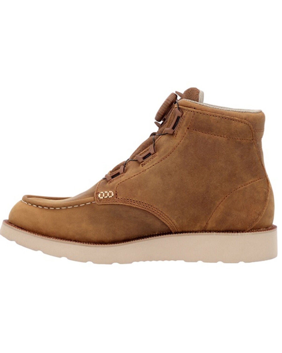Image #3 - Rocky Men's Monocrepe Wedge 6" BOA&reg; Work Boots - Soft Toe, Brown, hi-res