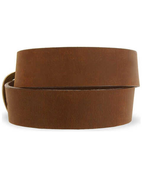 Image #2 - Justin Men's Basic Leather Work Belt - Reg & Big, Bark, hi-res