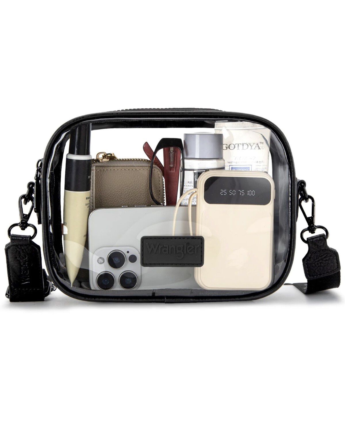 Image #3 - Wrangler Women's Mini Clear Crossbody Bag, Black, hi-res