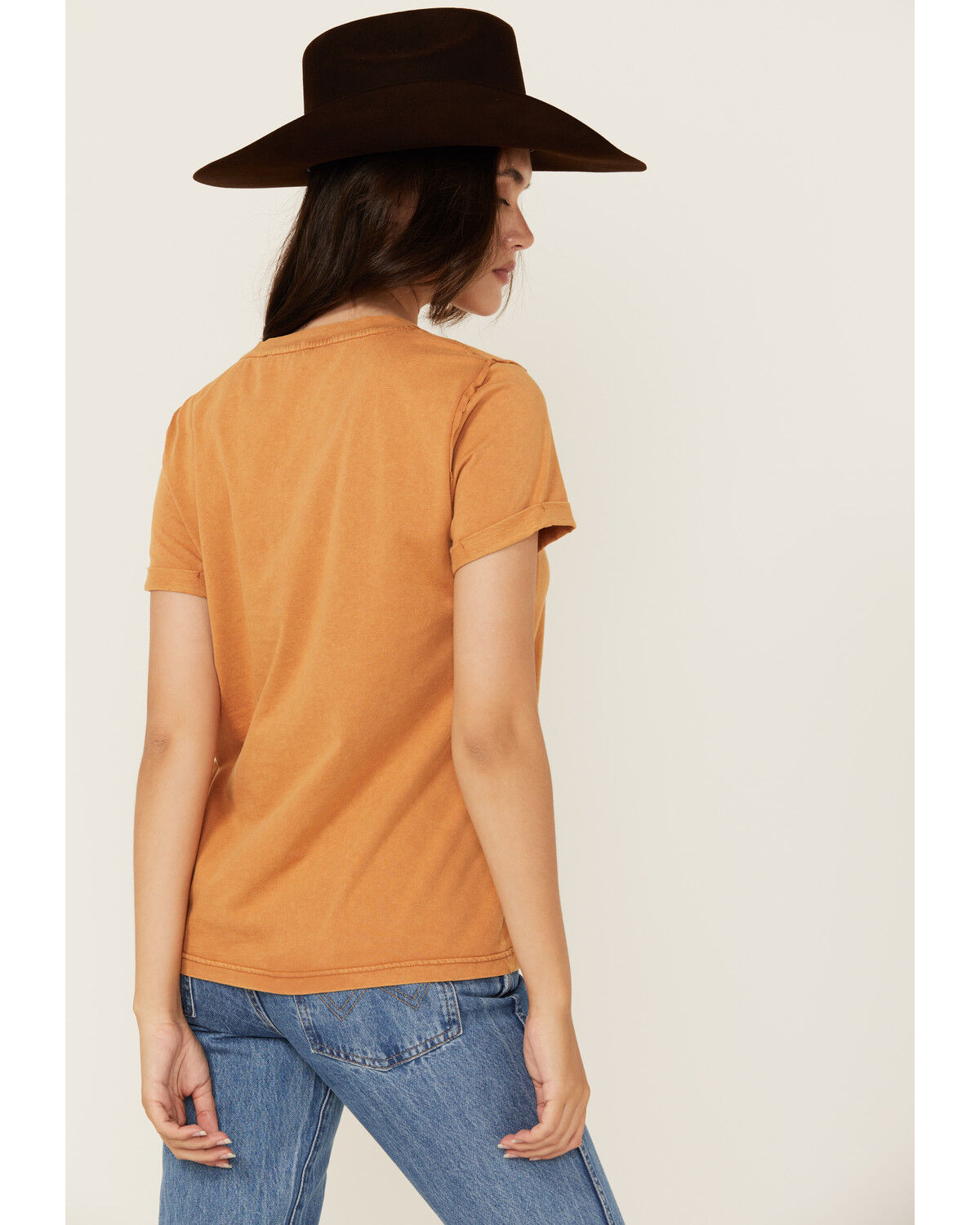 Image #4 - Blue B Women's Western Motif Short Sleeve Graphic Tee, Rust Copper, hi-res