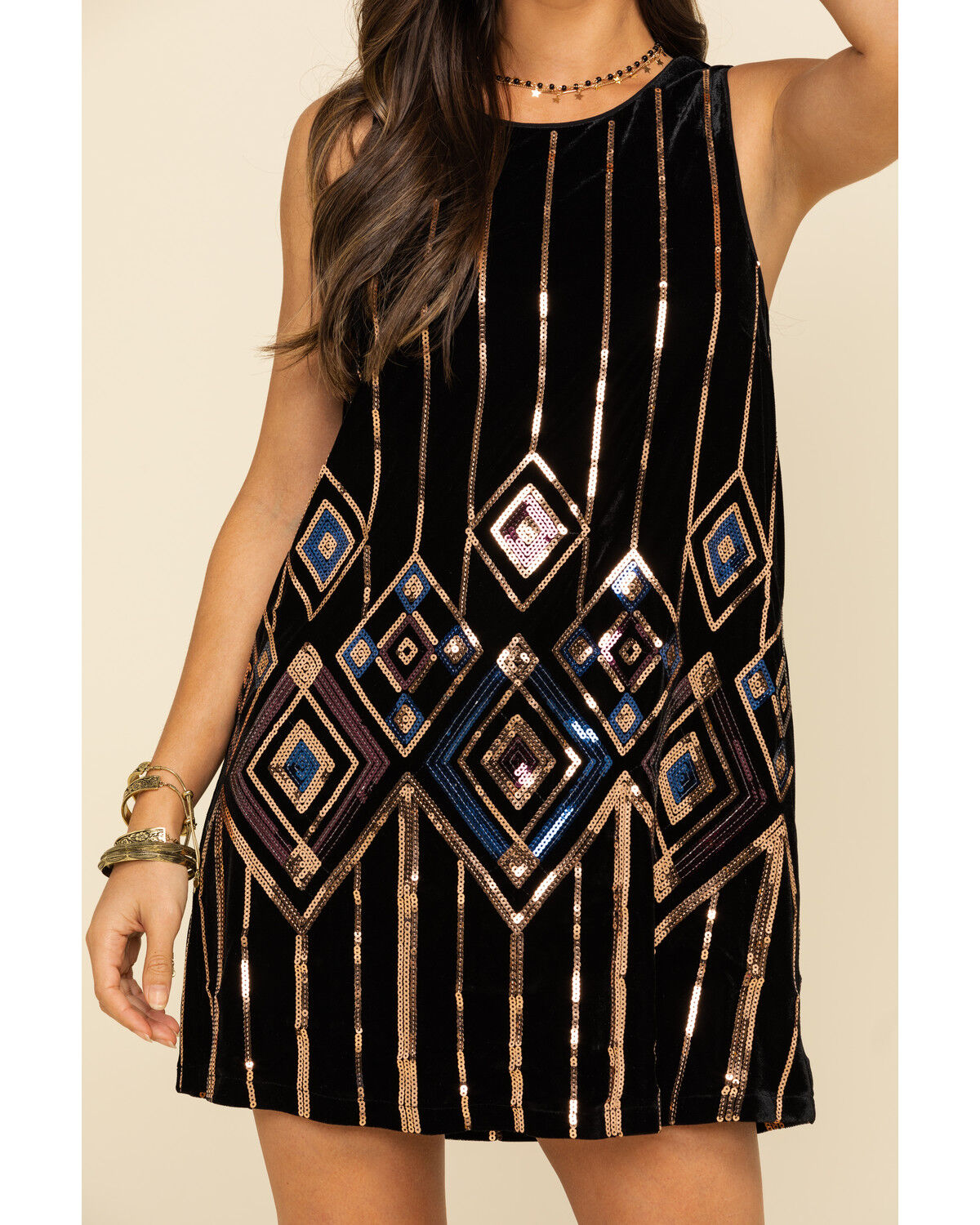 black velvet tank dress