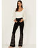 Image #1 - Idyllwind Women's Saddle Drive High Rise Bootcut Jeans, Black, hi-res