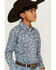 Image #2 - Wrangler 20X Boys' Paisley Print Long Sleeve Snap Stretch Western Shirt, White, hi-res