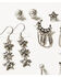 Image #4 - Idyllwind Women's 5-piece Silver Fleetwood Earrings Set, Silver, hi-res