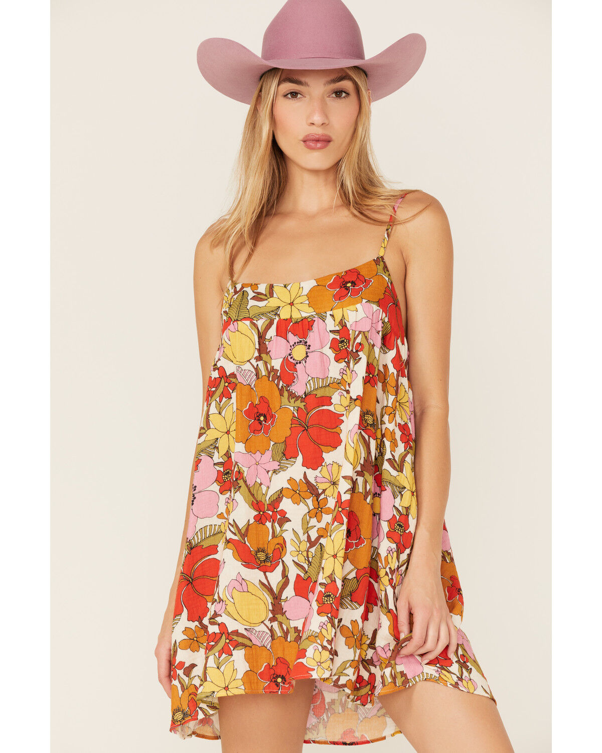 Image #1 - Show Me Your Mumu Women's Oasis Floral Print Mini Dress, Multi, hi-res