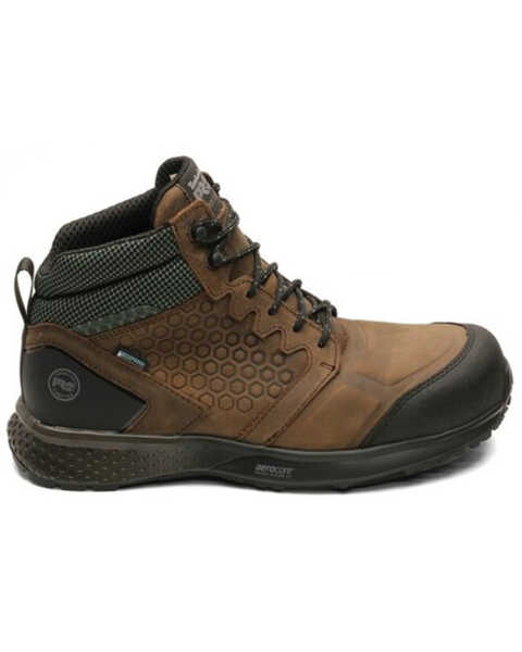 Image #2 - Timberland Men's Reaxion Waterproof Work Boots - Composite Toe, Brown, hi-res