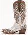 Image #3 - Ferrini Women's Ivy Vintage Embroidered Western Boots - Snip Toe, White, hi-res