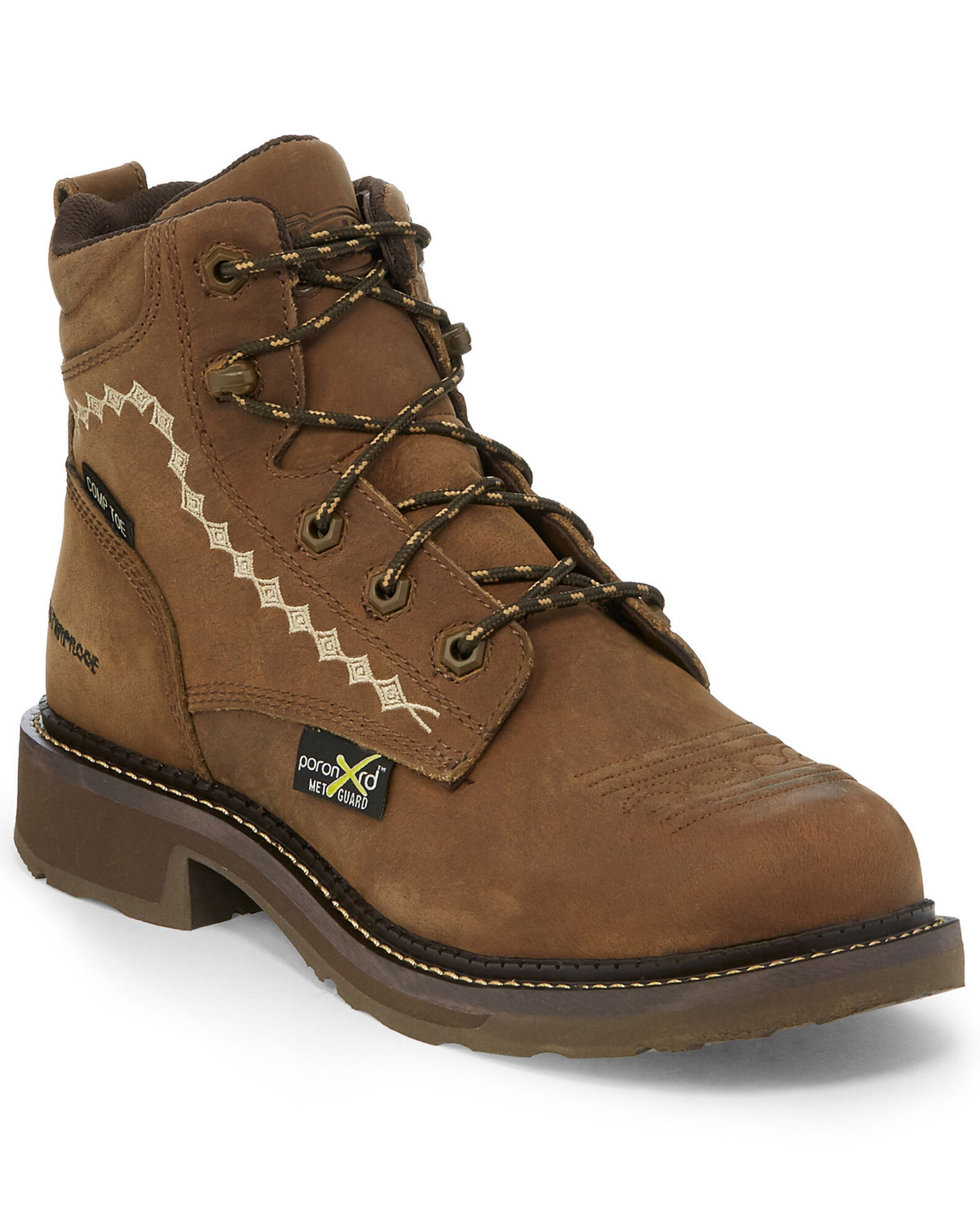 Justin Women s Lanie Waterproof Work Boots Composite Toe Sheplers