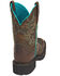 Justin Women's Mandra Chocolate Western Boots - Broad Square Toe, Chocolate, hi-res