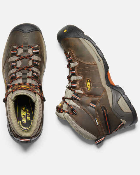 Image #3 - Keen Men's Detroit XT Waterproof Work Boots - Soft Toe, Brown, hi-res