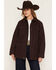 Image #1 - Ariat Women's Western Canvas Concealed Carry Chore Jacket, Chocolate, hi-res