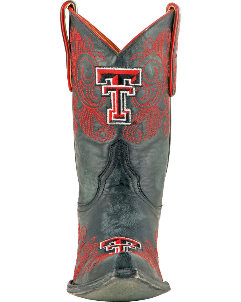 Gameday Texas Tech University Cowgirl Boots - Snip Toe, Black, hi-res