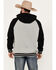 Image #4 - RANK 45® Men's Color Block Challenger Hooded Pullover, Grey, hi-res