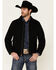 Pendleton Men's Solid Black Canvas Zip-Front Jacket , Black, hi-res