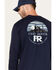 Image #4 - Cody James Men's FR Range Cowboys Graphic Long Sleeve Work T-Shirt, Navy, hi-res
