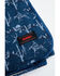 Image #2 - Rock & Roll Denim Conversation Print Jacquard Berber Lined Blanket , Blue, hi-res