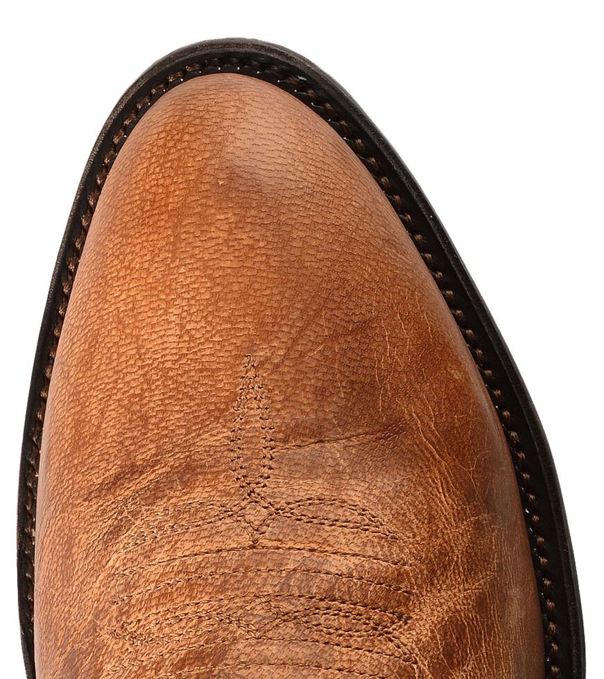 Lucchese Handmade 1883 Tan Mad Dog Goatskin Cowboy Boots - Medium Toe