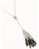Image #2 - Lainey Wilson Women's Tassel Chain Lariat Necklace, Silver, hi-res